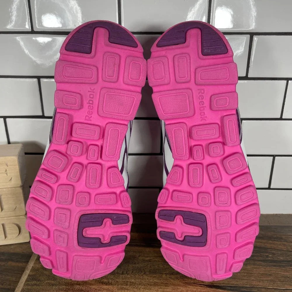 Reebok Yourflex Youth Girl's Size 5.5 Shoes Purple Pink Trainers Sneakers
